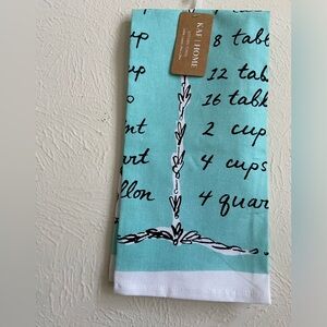 NWT 100 % cotton Kaf Home coversions measurements kitchen bar towel dish…
